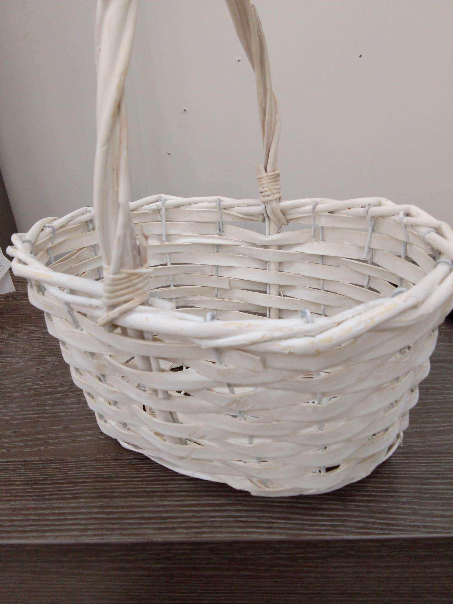 Фотография покупателя товара Корзина плетёная, ива, 22×16×11.5/25 см, белый - Фото 1