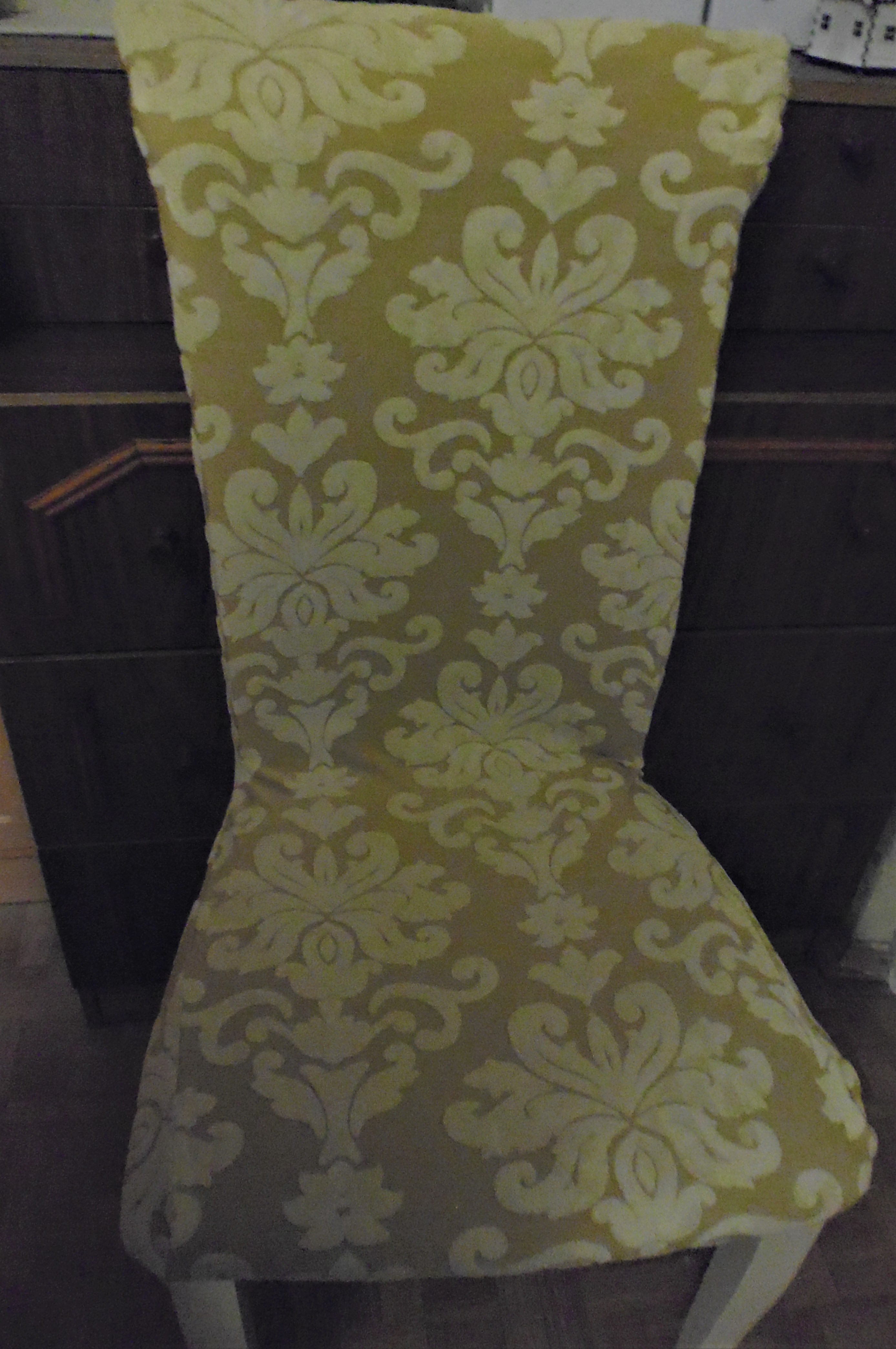 Фотография покупателя товара Чехол на стул трикотаж жаккард, цвет бежевый, 100% полиэстер