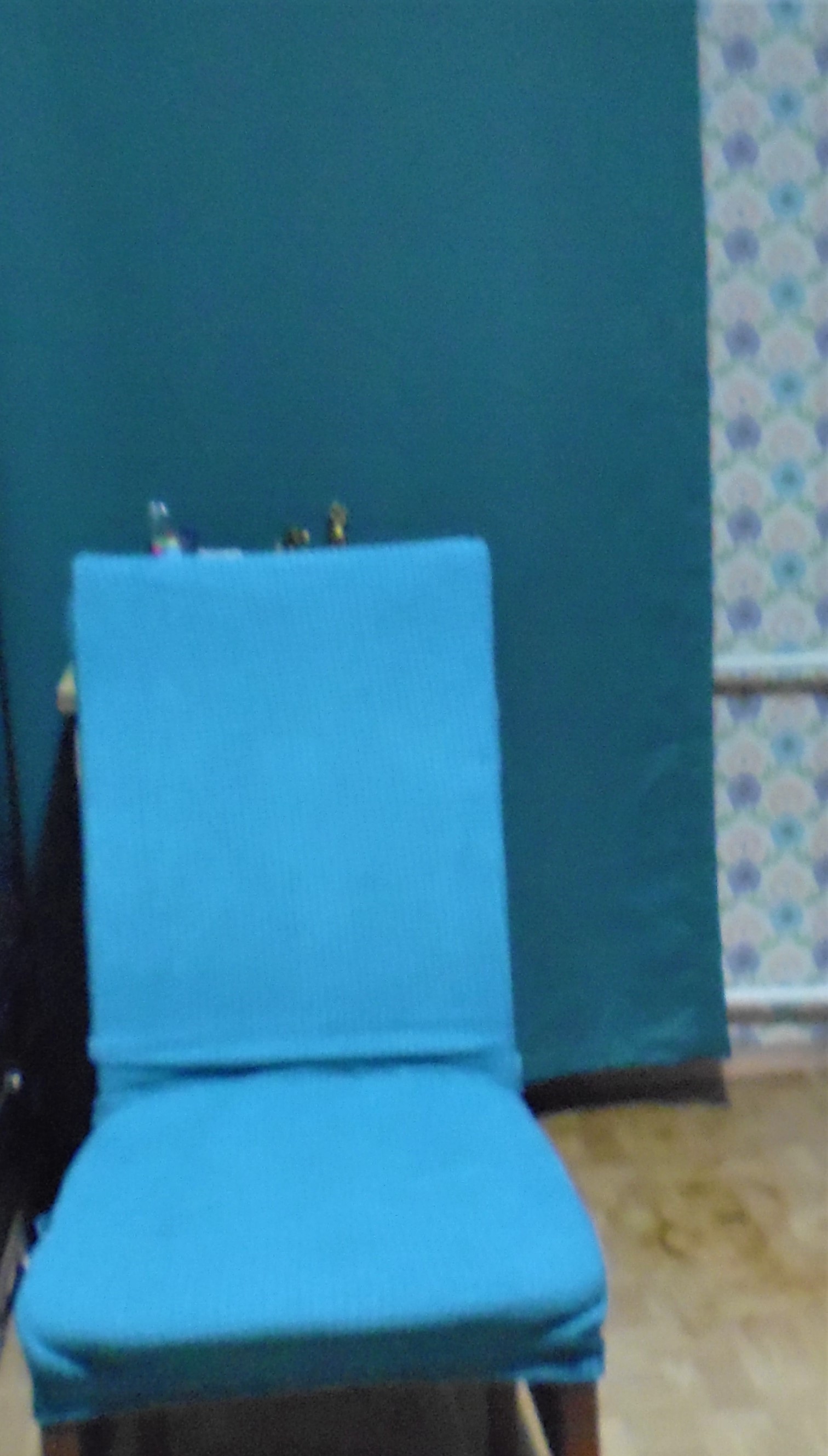 Фотография покупателя товара Чехол на стул Комфорт трикотаж жаккард, цвет бирюзовый, 100% полиэстер - Фото 7