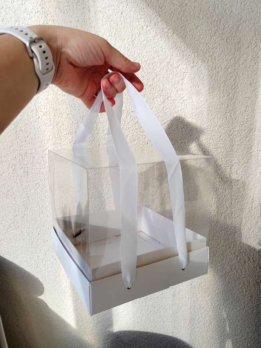 Фотография покупателя товара Коробка под бенто-торт, с прозрачной крышкой, белый, 14×14×8 см - Фото 7