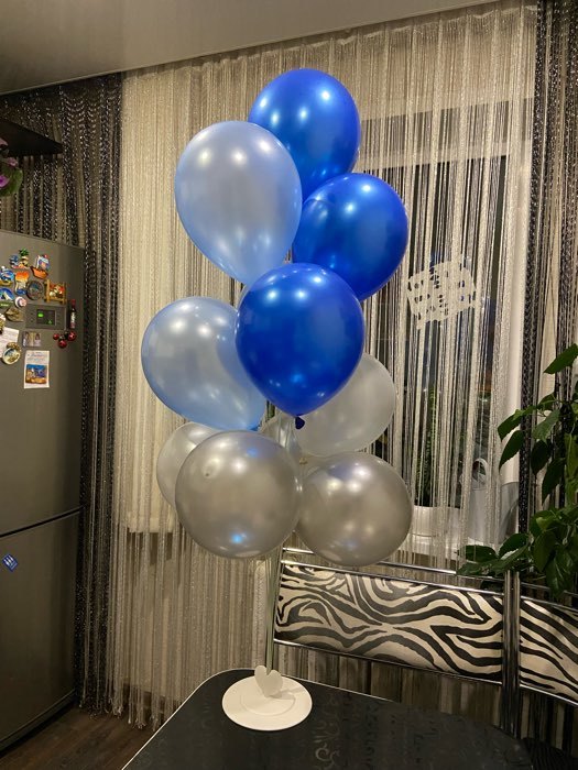 Фотография покупателя товара Стойка для воздушных шаров с подставкой, на 11 шаров, цвет красный - Фото 29