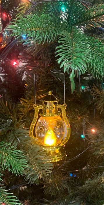 Фотография покупателя товара Светодиодная фигура «Золотистый фонарь» 8 × 12 × 6 см, пластик, батарейки AG13х3, свечение тёплое белое