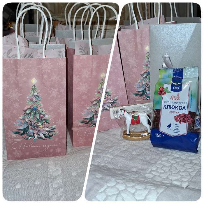 Фотография покупателя товара Пакет подарочный новогодний крафтовый «С Новым годом», 12×21×9 см - Фото 15