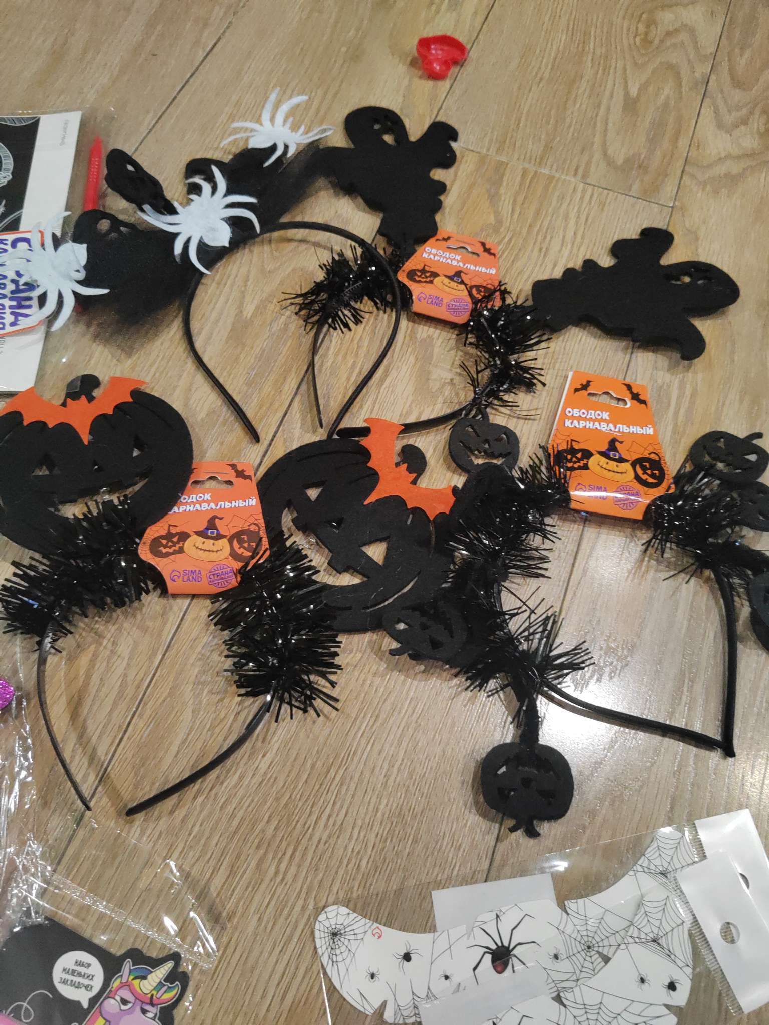 Фотография покупателя товара Карнавальный ободок «Тыквы», на Хэллоуин, МИКС - Фото 3