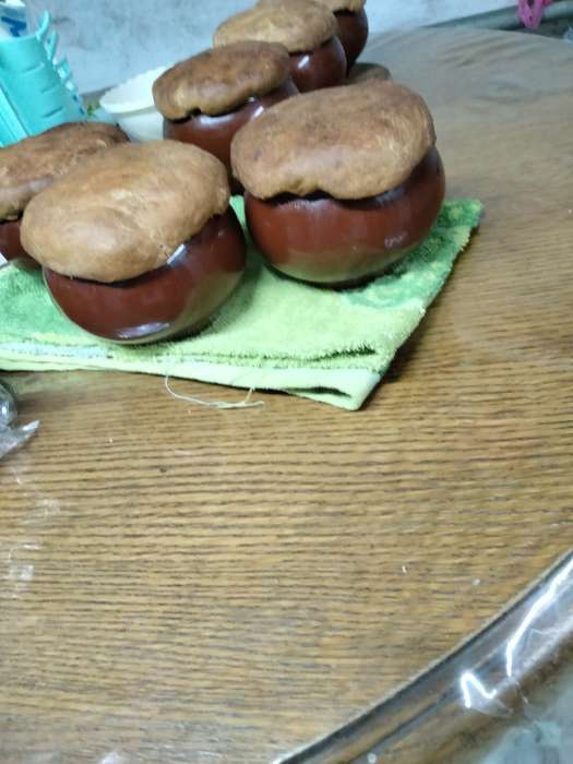 Фотография покупателя товара Горшок для запекания Псковский гончар «Стандарт», 500 мл, без крышки, керамика, коричневый - Фото 1