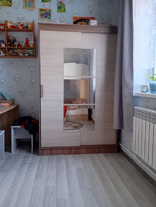 Фотография покупателя товара Шкаф – купе «Элегант 1», 1260×590×2000 мм, цвет серый графит - Фото 1