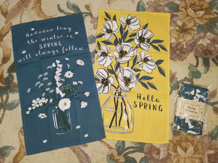 Фотография покупателя товара Набор полотенец кухонных «Доляна» Happiness looks, 35×60 см - 2 шт., хлопок 100% - Фото 4