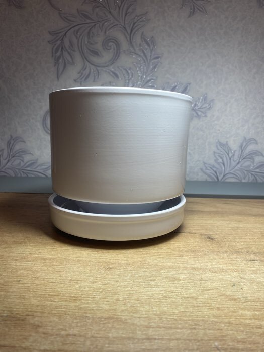 Фотография покупателя товара Горшок для цветов «Афродита», керамический, с поддоном, 3.4 л, коричневый/тёмное золото - Фото 1