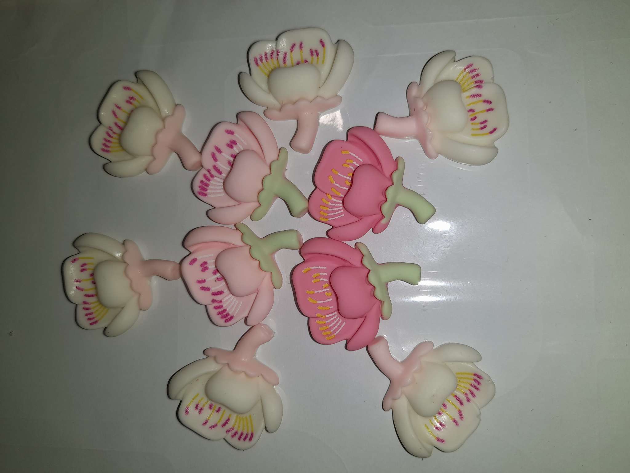 Фотография покупателя товара Декор для творчества пластик «Распустившийся тюльпан», набор 10 шт., МИКС - Фото 1