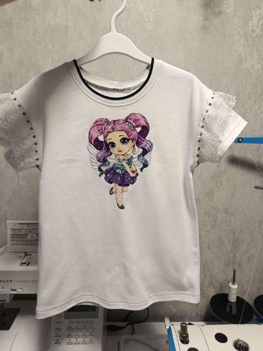 Фотография покупателя товара Термонаклейка с блёстками «Фея цветов», 12.8×18.6 см - Фото 1