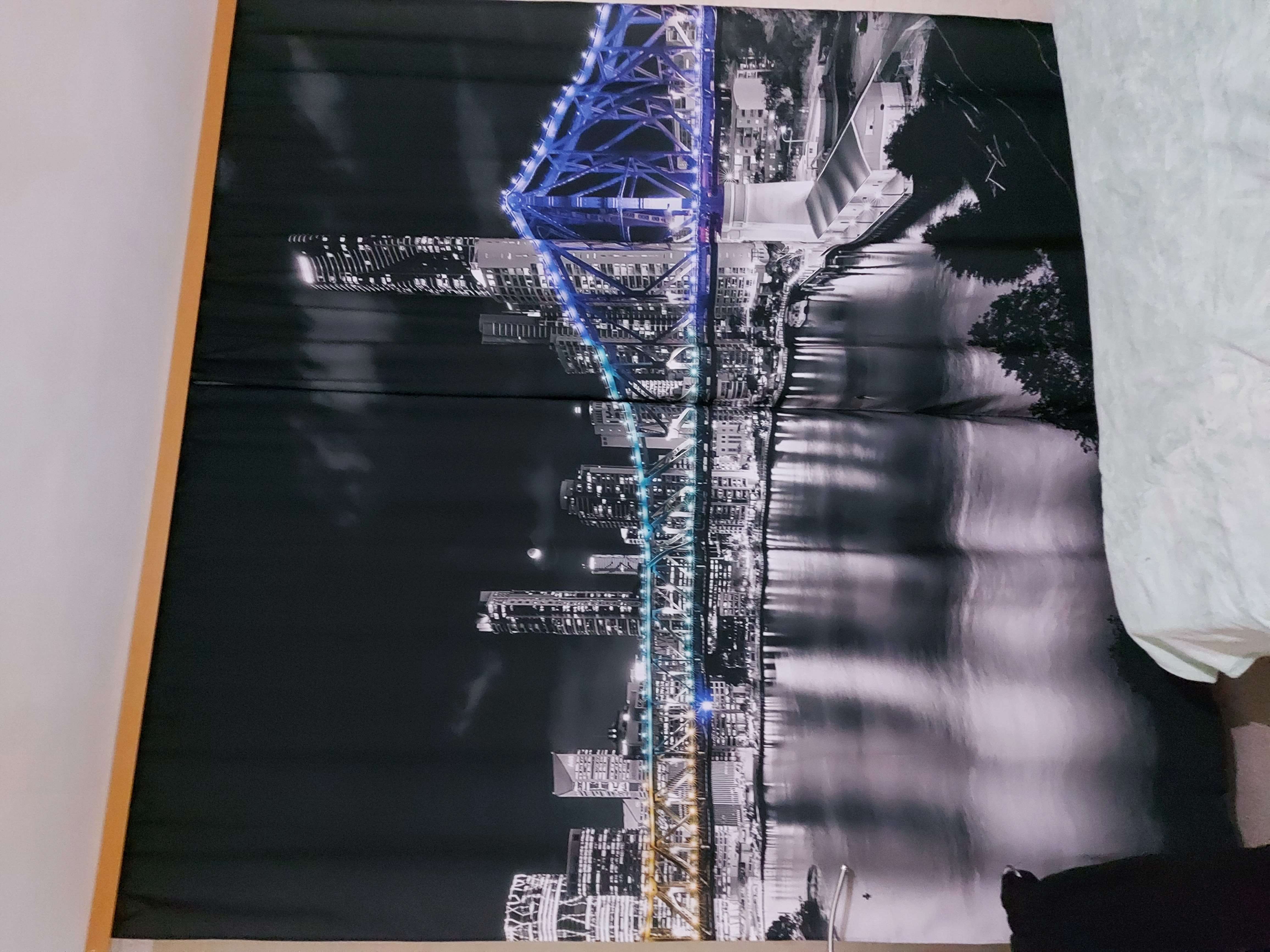 Фотография покупателя товара Фотошторы «Австралия», ширина 150 см, высота 240 см-2 шт., шторная лента, блэкаут - Фото 1