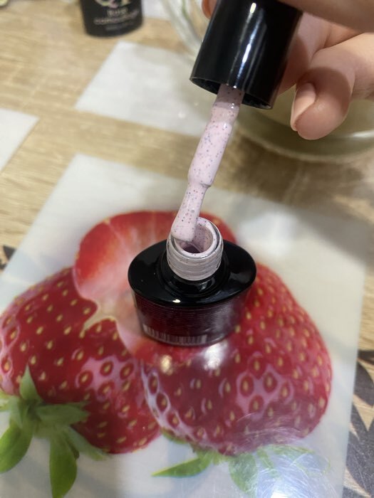 Фотография покупателя товара Гель лак для ногтей, с вкраплениями, трехфазный, 8 мл, LED/UV, сиреневый (10) - Фото 1