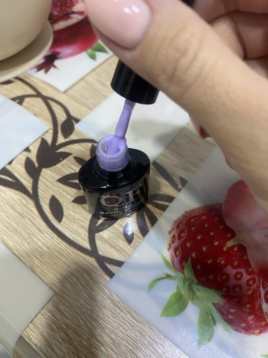 Фотография покупателя товара База камуфлирующая для ногтей, трехфазная, 8 мл, LED/UV, нежно-розовая (049) - Фото 2