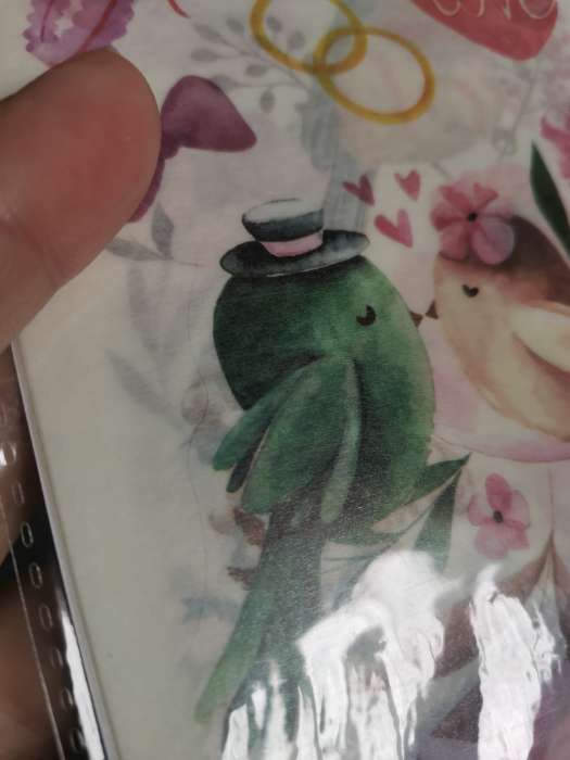 Фотография покупателя товара Набор наклеек бумага «Влюблённые птички», 6 листов, 18.6×10 см - Фото 1