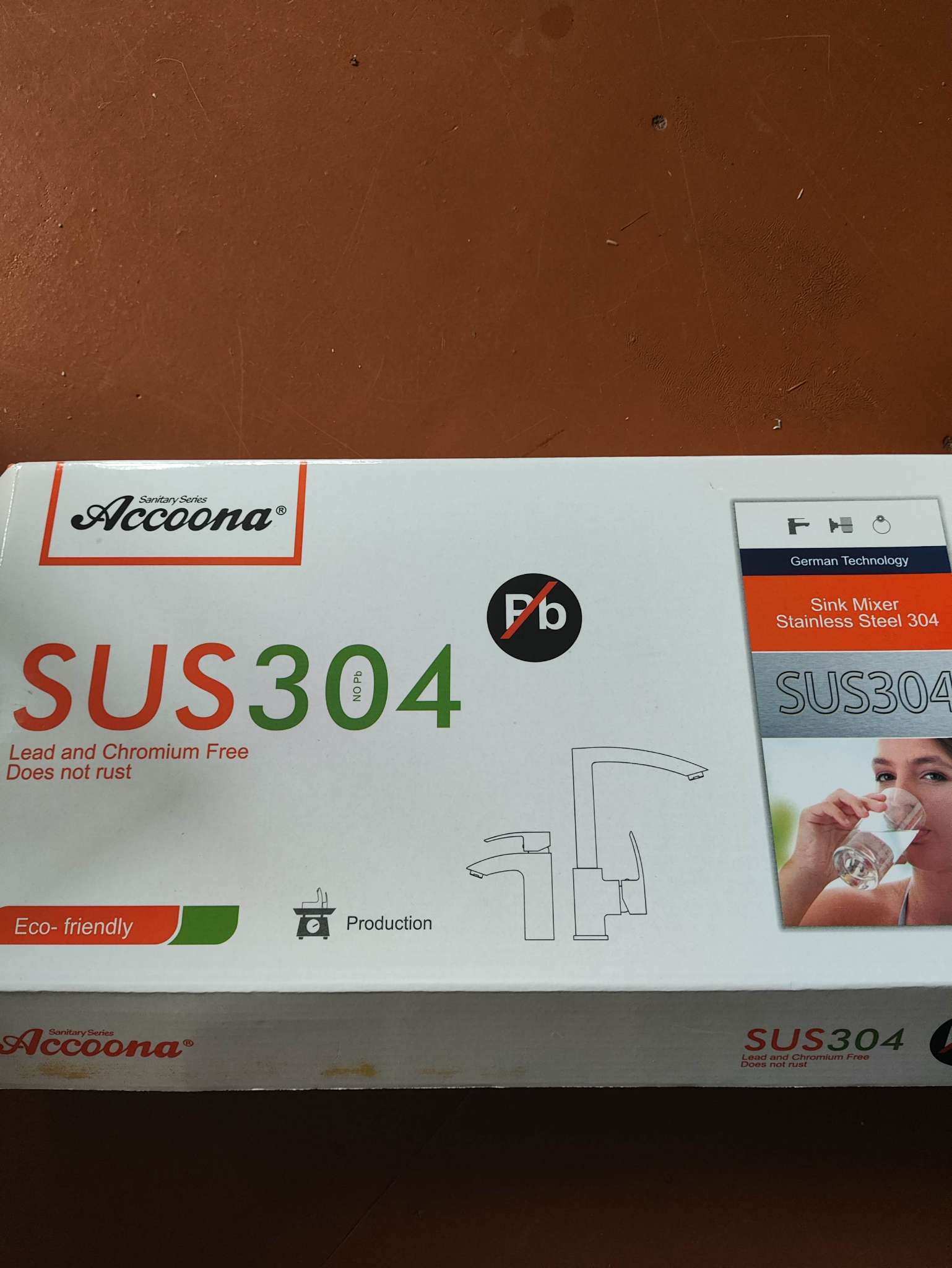 Фотография покупателя товара Смеситель для кухни Accoona A4590A-2, однорычажный, с гайкой, сатин - Фото 8