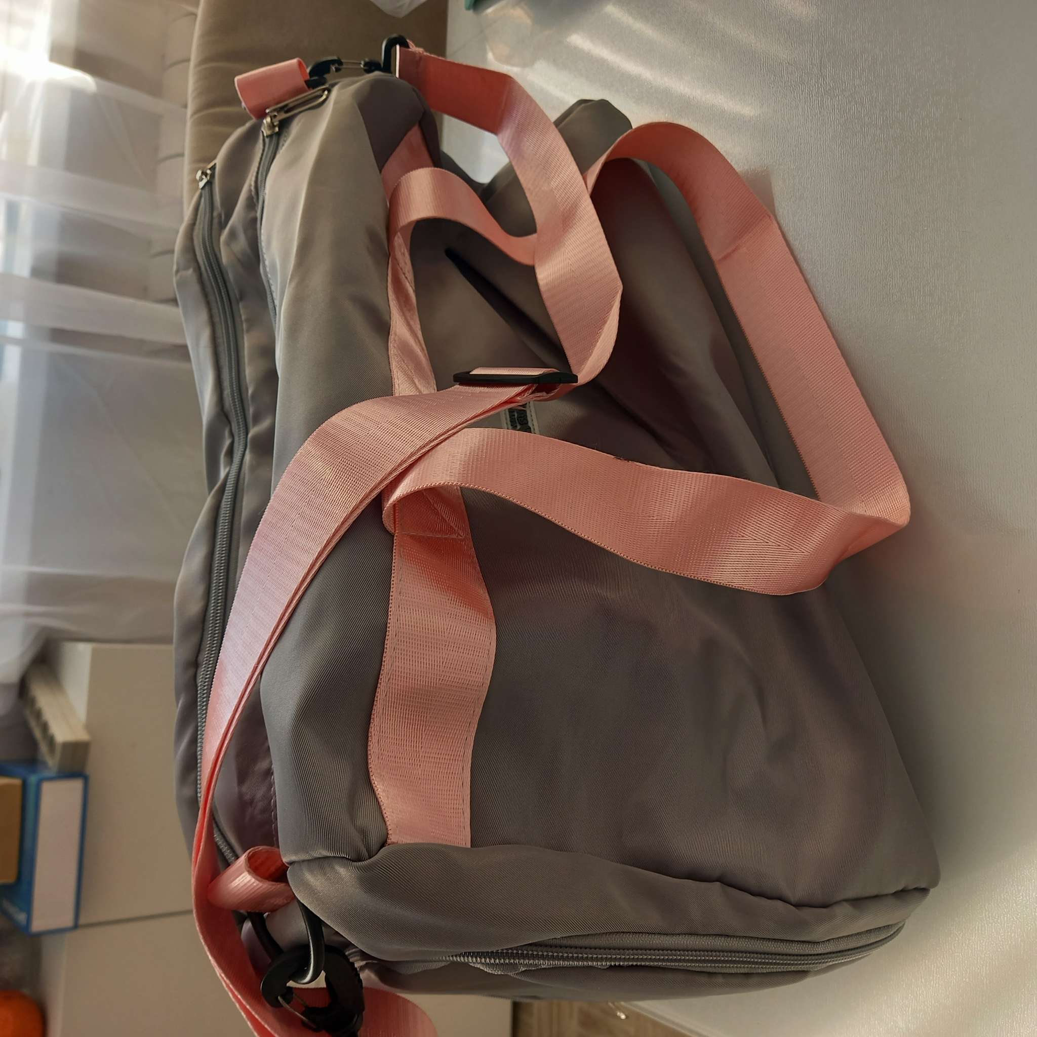 Фотография покупателя товара Сумка спортивная Light grey, 43×24×34 см - Фото 1