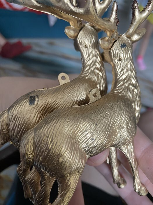 Фотография покупателя товара Ёлочные игрушки 2 шт. «Зимнее волшебство. Благородный олень» пластик, 8×15 см, золото - Фото 44