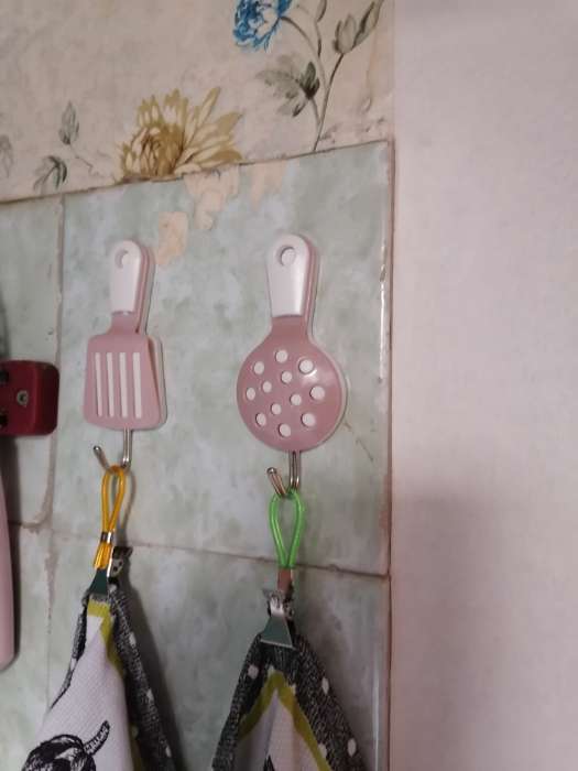 Фотография покупателя товара Крючки самоклеящиеся Доляна «Кухня», 2 шт., МИКС - Фото 1