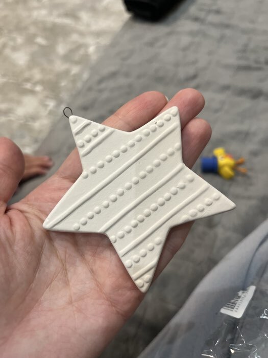 Фотография покупателя товара Ёлочная игрушка под роспись «Ангелочек», с подвесом, кисть - Фото 1