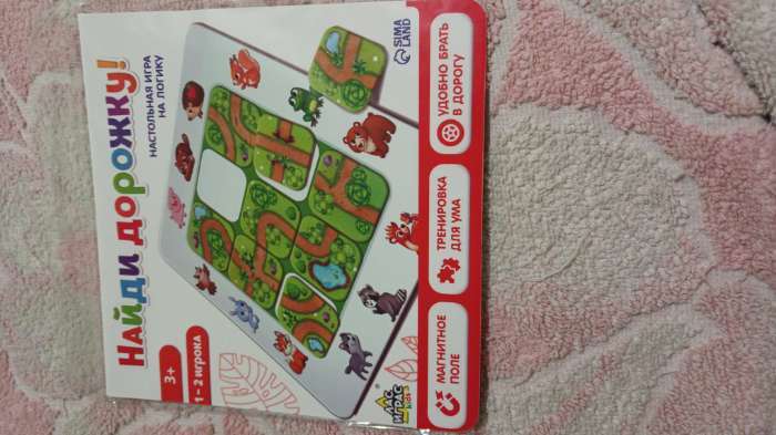 Фотография покупателя товара Настольная игра на логику «Найди дорожку», 1-2 игрока, 3+ - Фото 1