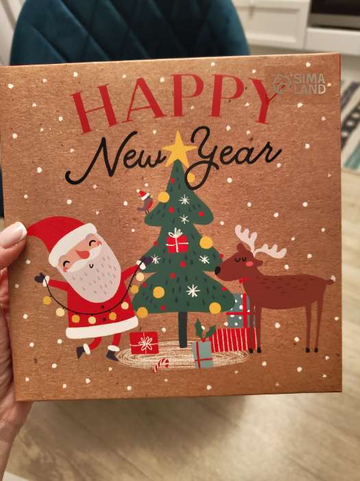 Фотография покупателя товара Набор подарочный новогодний KAFTAN New Year носки размер 36-39 (23-25 см), маска - Фото 6