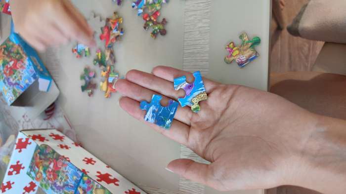 Фотография покупателя товара Пазл «Мир динозавров», 35 элементов, МИКС - Фото 3