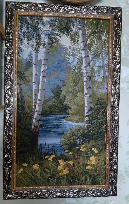 Фотография покупателя товара Рама для картин (зеркал) 50 х 70 х 4 см, дерево "Версаль", золотая - Фото 1