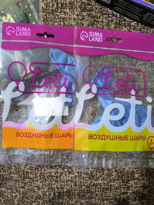 Фотография покупателя товара Воздушные шары латексные 12" «Хром», 5 шт., синие - Фото 34