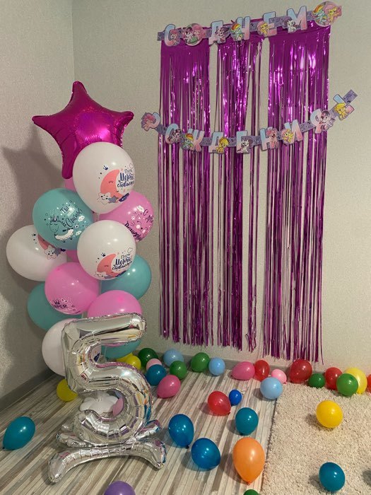Фотография покупателя товара Стойка для воздушных шаров с подставкой под воду/песок, световая, на 19 шаров, высота 125 см, уценка