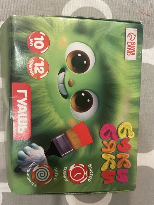 Фотография покупателя товара Гуашь 6 цветов по 20 мл «Буки Бяки» - Фото 1