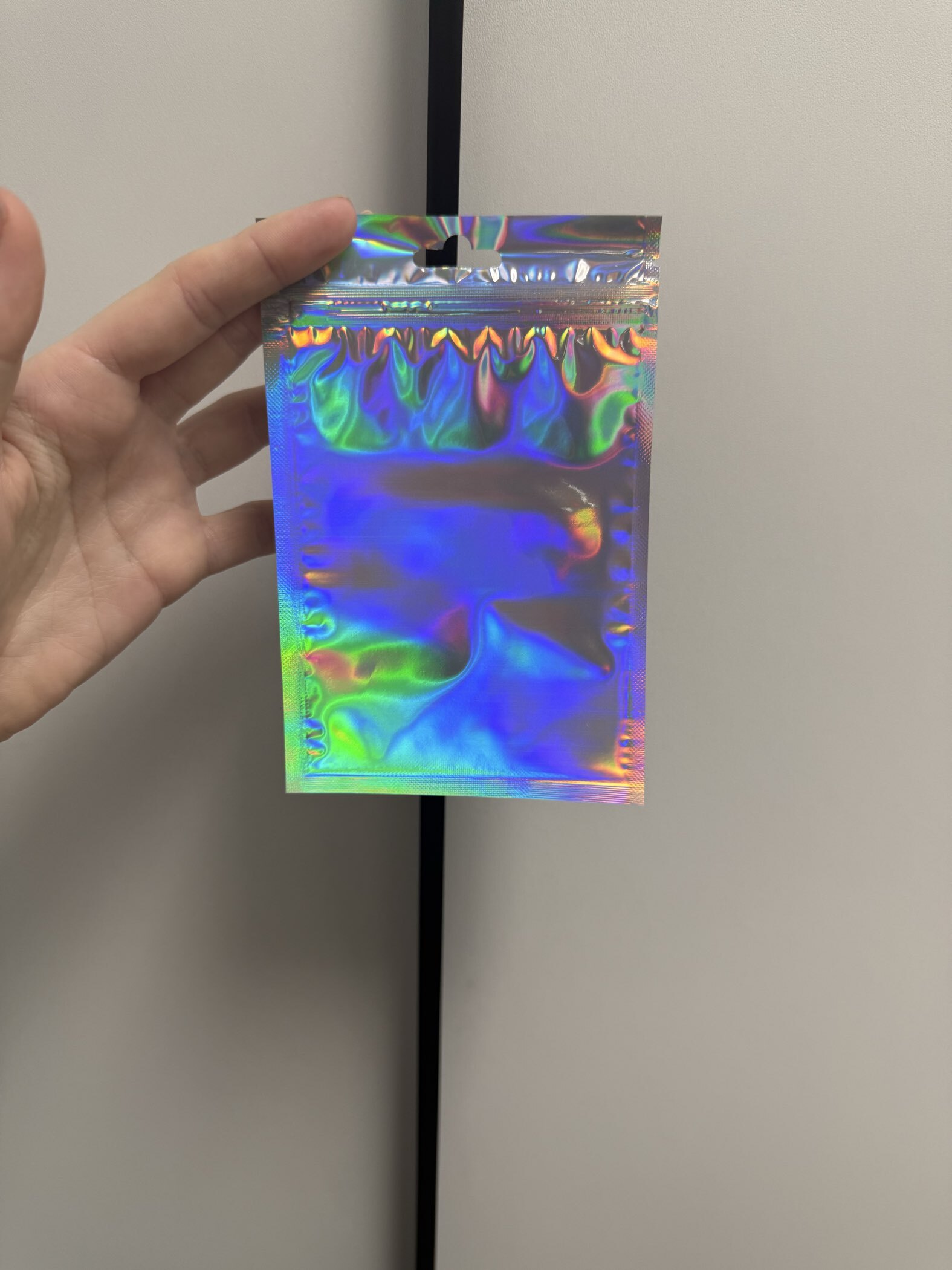 Фотография покупателя товара Пакет Zip - lock ПЭТ, иридисцентный, плоский, еврослот 10×15 см - Фото 4