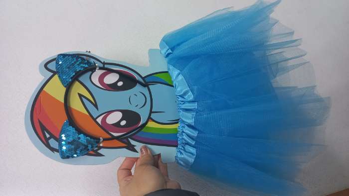 Фотография покупателя товара Юбка для девочки с ободком «Радуга Дэш», My Little Pony - Фото 2