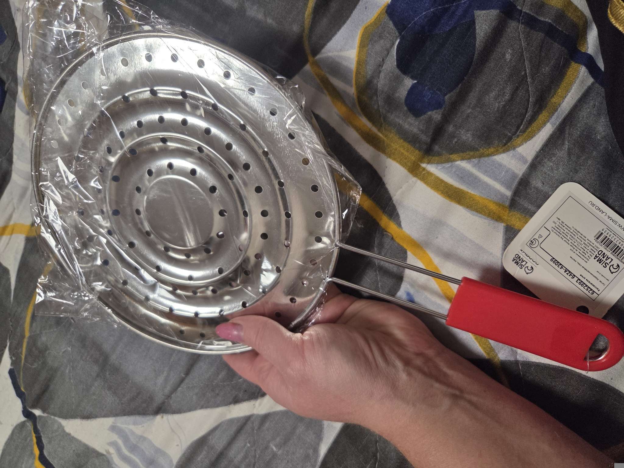 Фотография покупателя товара Рассекатель огня Доляна «Стандарт», d=19.5 см, нескладная ручка - Фото 6