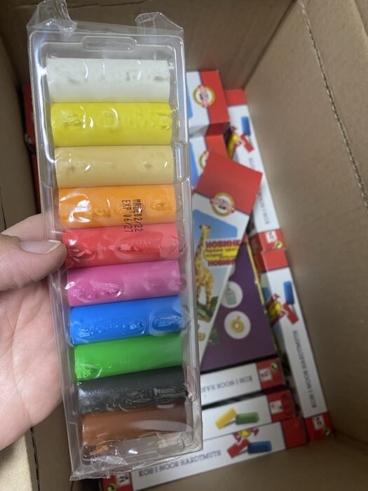 Фотография покупателя товара Пластилин Koh-I-Noor «Детский», 10 цветов, 200 г - Фото 1