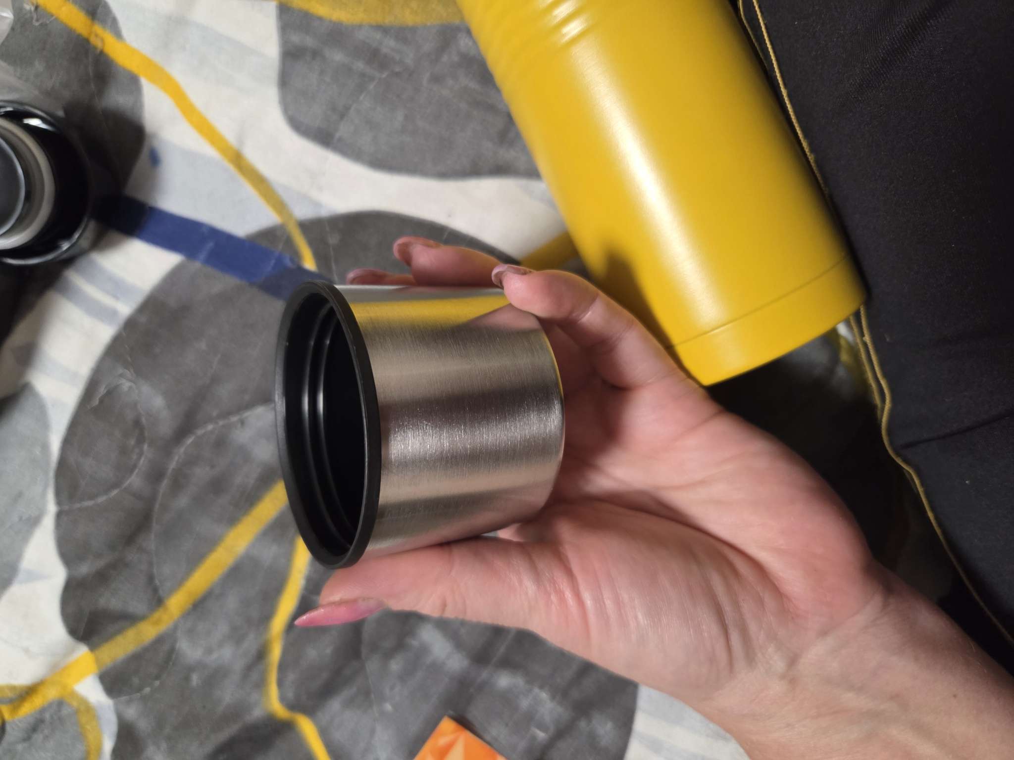 Фотография покупателя товара Термос Мастер К Space, 500 мл, с кружкой, сохраняет тепло 8 ч, нержавеющая сталь, красный - Фото 3