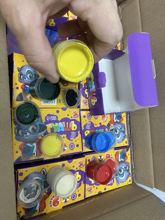 Фотография покупателя товара Гуашь 6 цветов 20 мл художественная - Фото 5