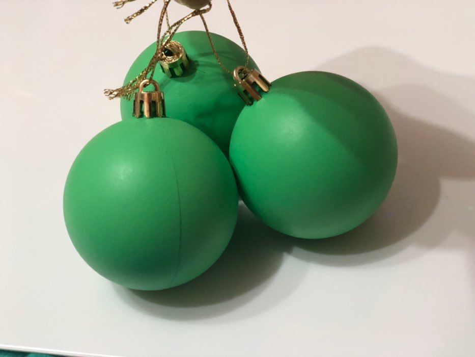 Фотография покупателя товара Набор шаров пластик d-5,5 см, 3 шт "Матовый" зелёный - Фото 9