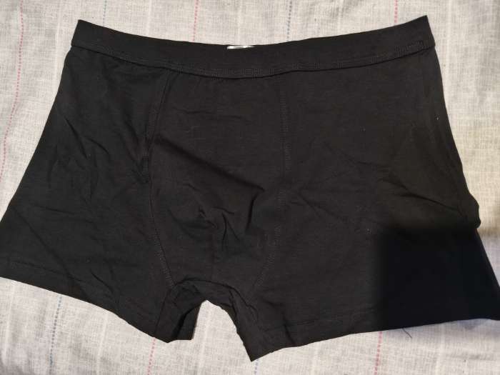 Фотография покупателя товара Трусы боксеры мужские, цвет чёрный, размер 50-52 - Фото 1