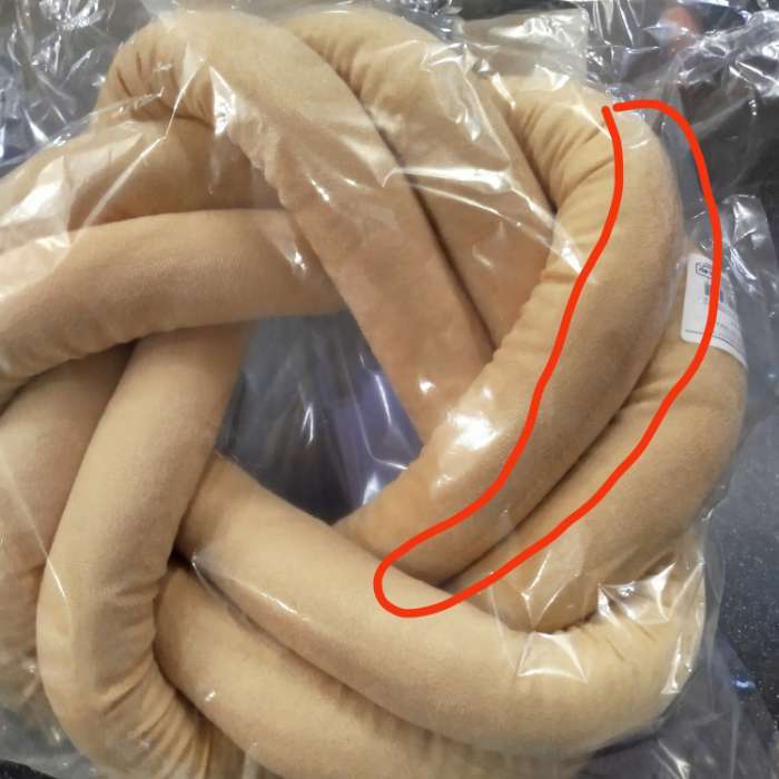 Фотография покупателя товара Подушка-узел «Этель», d=33 см, цвет тёмно-бежевый, велюр - Фото 12