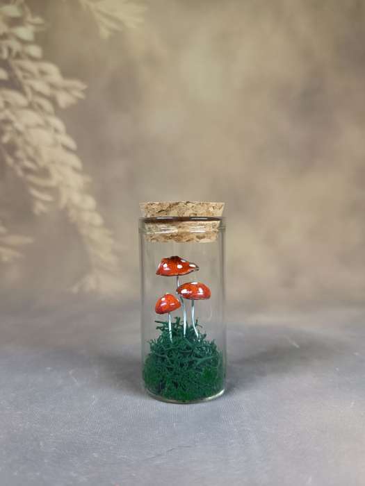 Фотография покупателя товара Декор для творчества стекло с пробкой «Колба» 6×3×3 см - Фото 1