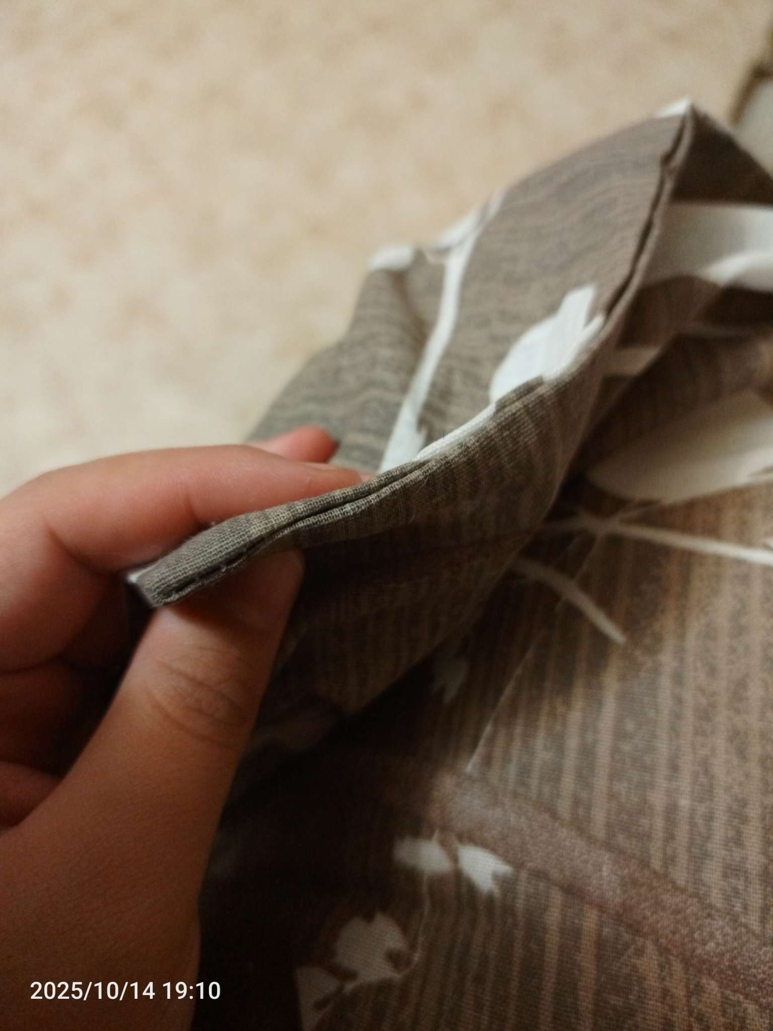 Фотография покупателя товара Пододеяльник 1.5-спальный «Этель. Кремовое утро», 145×215 см, бязь - Фото 2