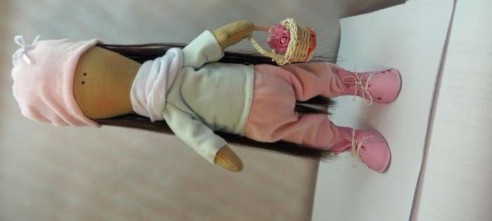 Фотография покупателя товара Набор для шитья. Интерьерная кукла «Линда», 30 см - Фото 3