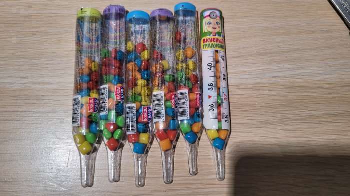 Фотография покупателя товара Жевательная резинка «Вкусный градусник», 8 г - Фото 9