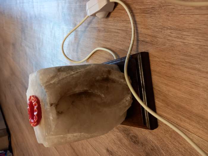 Фотография покупателя товара Соляная лампа "Пламя арома", 15 см, 2-3 кг