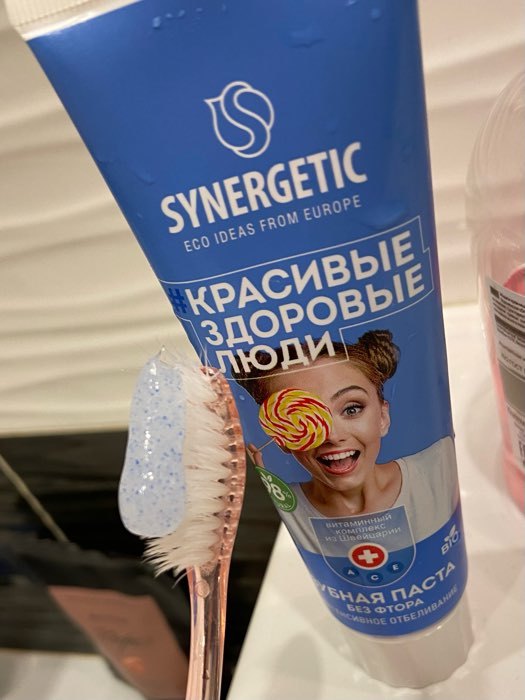 Фотография покупателя товара Зубная паста Synergetic, интенсивное отбеливание, 100 г