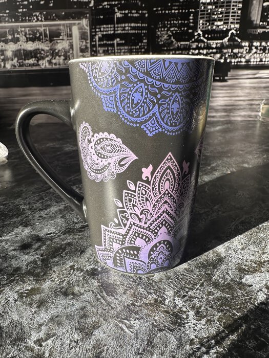 Фотография покупателя товара Кружка Доляна «Мандала», 380 мл, фарфор, белый узор - Фото 1