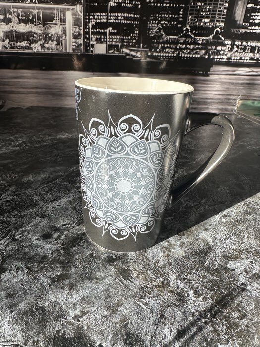 Фотография покупателя товара Кружка Magistro «Мандала», 380 мл, фарфор, фиолетовый узор - Фото 1