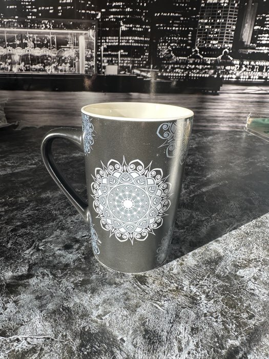 Фотография покупателя товара Кружка Magistro «Мандала», 380 мл, фарфор, фиолетовый узор - Фото 2