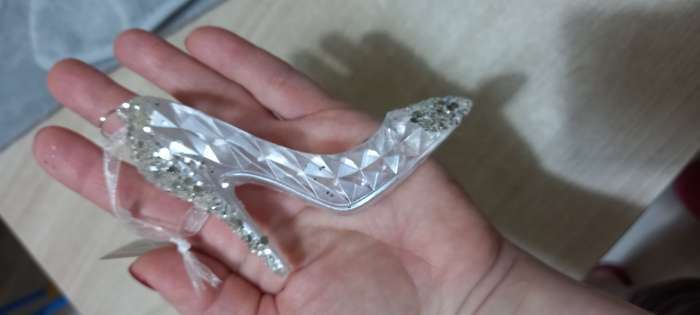 Фотография покупателя товара Ёлочная игрушка «Зимнее волшебство. Туфелька», 7×8 см, белый - Фото 1