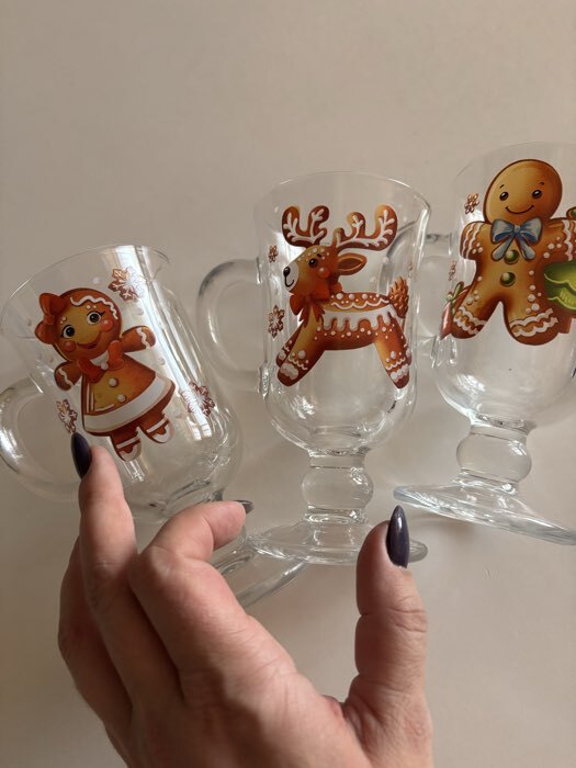 Фотография покупателя товара Кружка «Глинтвейн. Новогодние игрушки», 250 мл, стекло, рисунок МИКС - Фото 2
